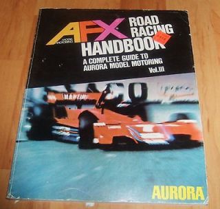 Vintage AFX Road Racing Handbook Aurora 1970s Slot Car Guide Tyco Vol