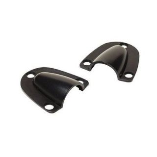 Black Molded Clam Shell Vent Large Pair Boat Marine