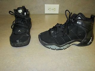 JORDAN NIKE JUMPMAN JETER Vital Turf Boys Shoes 3.5 Black Leather