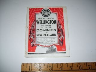VINTAGE WELLINGTON GUIDE NEW ZEALAND 1926 BROCHURE