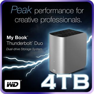 NEW* WD 4TB My Book Thunderbolt Duo Peak External RAID Live Studio