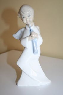 TENGRA Hand made Spain figurine Angel with flute/clarinet