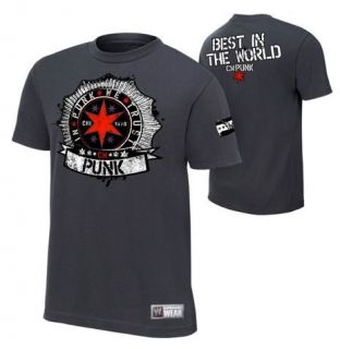 CM Punk Best in the World Shirt Youth Kids L NEW Punk We Trust
