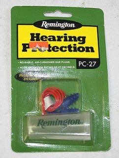 Remington #PC 27 Hearing Protection Plugs Reusable, Corded NRR