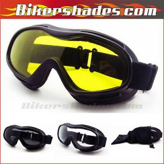 over RX prescription glasses Goggles Ski Yellow day night Clear Smoke