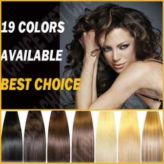 Clip In Remy Human Hair Extensions Silky Straight DIY Full Head 45g