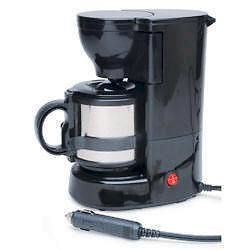 ROADPRO 12 VOLT QUICK CUP COFFEE MAKER METAL CARAFE NEW
