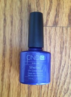 CND Shellac Gel UV Polish Color Coat Purple Purple 0.25 fl oz