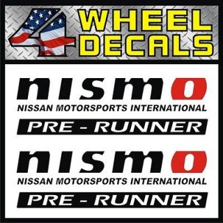 Nissan NISMO Pre Runner 4x4 Vinyl Decals / Stickers Frontier Pair