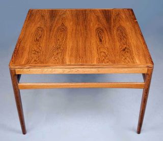 Antique Rosewood Square Coffee Table Art Deco