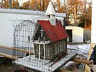 1900s Folk Art Hand Made Architectural Display Church model Modle