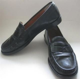 COLE HAAN mens black Leather penny loafer 11 EUC red label EUC