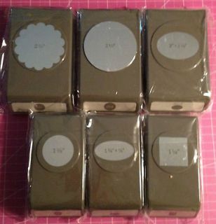 Stampin Up Punches NEW SLIM STYLE Choose 1 Oval Scallop Circle Square