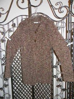 Practical AND Pretty LIZ CLAIBORNE L/S Marled Hip Length Two Button