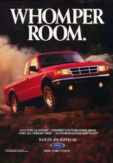 1993 Ford Ranger Truck   Whomper   Classic Vintage Advertisement Ad