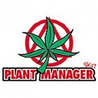 Plant Manager Weed Marijuana Pot T Shirt In All Sizes