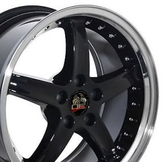 Flat Black Wheels Rims Concave Stanggered 98 04 Ford Mustang Cobra GT
