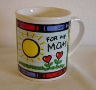 Westwood MOM Child Children Crayons LOVE Coffee Cocoa Cup L Croft