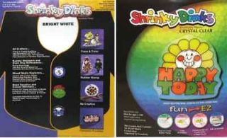 Dinks Shrinkable *Bright White* *Crystal Clear* 16 Sheets 972810G