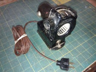 6B18 ANTIQUE FAN / BLOWER SQUIRREL CAGE DRIVEN BY DC MOTOR POWERED BY