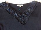 WOMENS COLDWATER CREEK 1X PLUS SHIRT TOP BLOUSE LACE EMBROIDERED