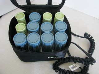 Conair Travel Electric Curlers Instant Hot Rollers Compact Set NO