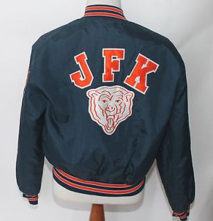 Vintage Navy Blue JFK Varsity Football High School Jacket Stash