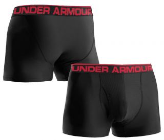 ARMOUR ORIGINAL HEATGEAR BLACK BOXER JOCK 3 SHORTS UNDERWEAR 1230363