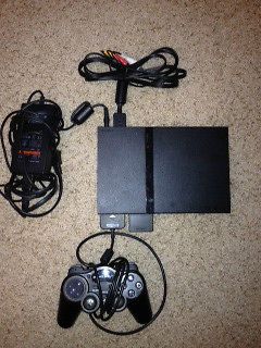 station 2 games and Sony PlayStation 2 Slim Black Console BUNDLE