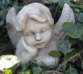 with plastic backup angel mold plaster concrete cement garden mould