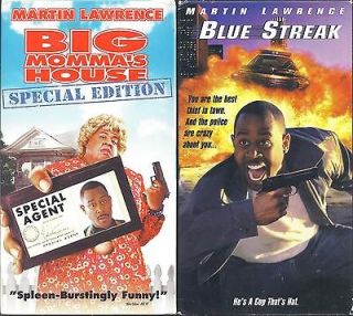 Martin Lawrence   2 VHS Comedy Movie Lot   Big Mommas House, Blue