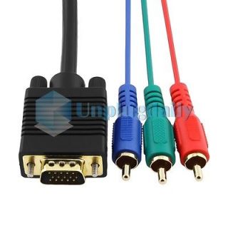 Newly listed 6 ft VGA to RCA Video Componet Cable for PC Laptop TV