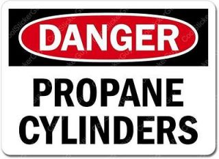 Danger Propane Cylinders Sign Wall Window Car Vinyl Sticker Decal