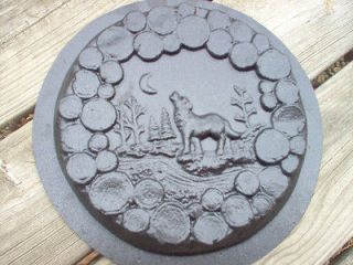concrete wolf stepping stone mold plaster mold concrete mold mould