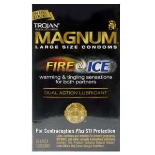 Trojan Magnum Fire and Ice Condoms   Choose Quantity
