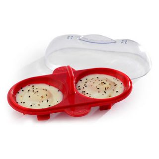 Norpro Microwave Silicone Double Egg Poacher Cooker   Stovetop Skillet