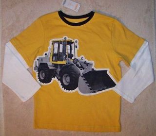 NWT 10 Gymboree CONSTRUCTION CREW Yellow D/S Front End Loader T  Shirt