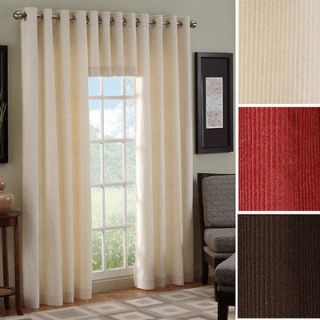 CORDUROY 84 GROMMET PANEL or VALANCE CREAM, TAUPE, CHOCOLATE or