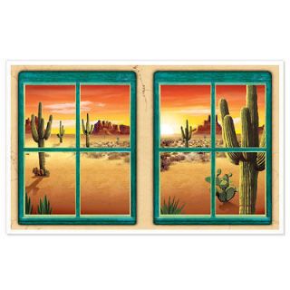 Western Theme Desert Party Giant Window Decoration