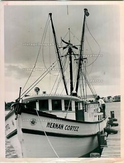1964 Hernan Cortez Shrimp Trawler Converted Crew Marine Lab Boat Press