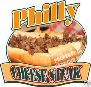 Philly Cheese Steak 24 Decal Sandwich Concession Food Truck Vinyl