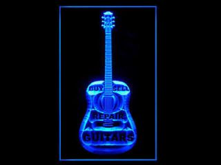 140135B LED Sign Buy Sell Repair Guitars Music Intrument Light KOU14