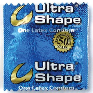 HERE, ULTRA SHAPE LATEX LUBRICATED CONDOMS.100 PIECES PACKAGE