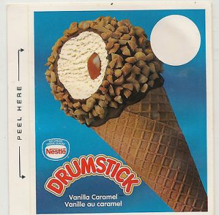 Nestle Drumstick Vanilla Caramel Cone, Ice Cream Truck Decal/Sticker