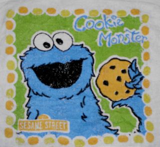 Towels W/Crochet Tops Kitchen/Bathro om SesameStreet Cookie Monster
