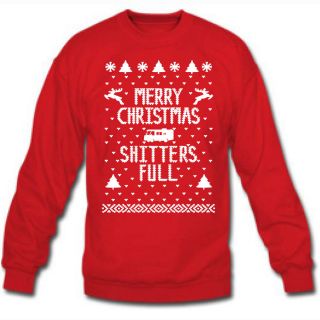 SHITTERS FULL CHRISTMAS VACATION THE ELF MOVIE new Ugly sweater