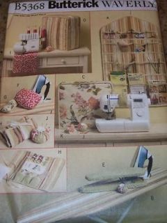 BUTTERICK #B5368   SEWING MACHINE COVER IRONING BOARD COVER ORGANIZE R
