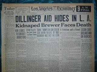 241225WR DILLINGER AID BABY FACE NELSON REPORTED IN DENVER AUGUST 15