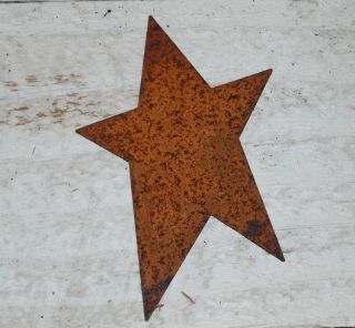 12     3 Primitive Rusty Tin STARS ★ craft supply
