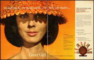 1960s vintage ad for Cover Girl, medicated cosmetics by Noxema  090712